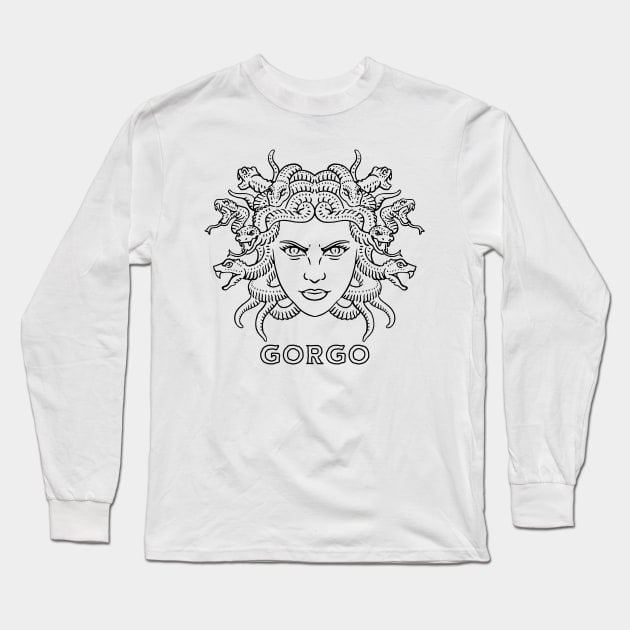 Medusa Long Sleeve T-Shirt by valentinahramov